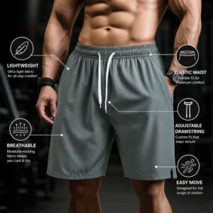 Men's Quick-Dry Sports Shorts