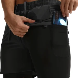 Men's 2-in-1 Athletic Running Shorts